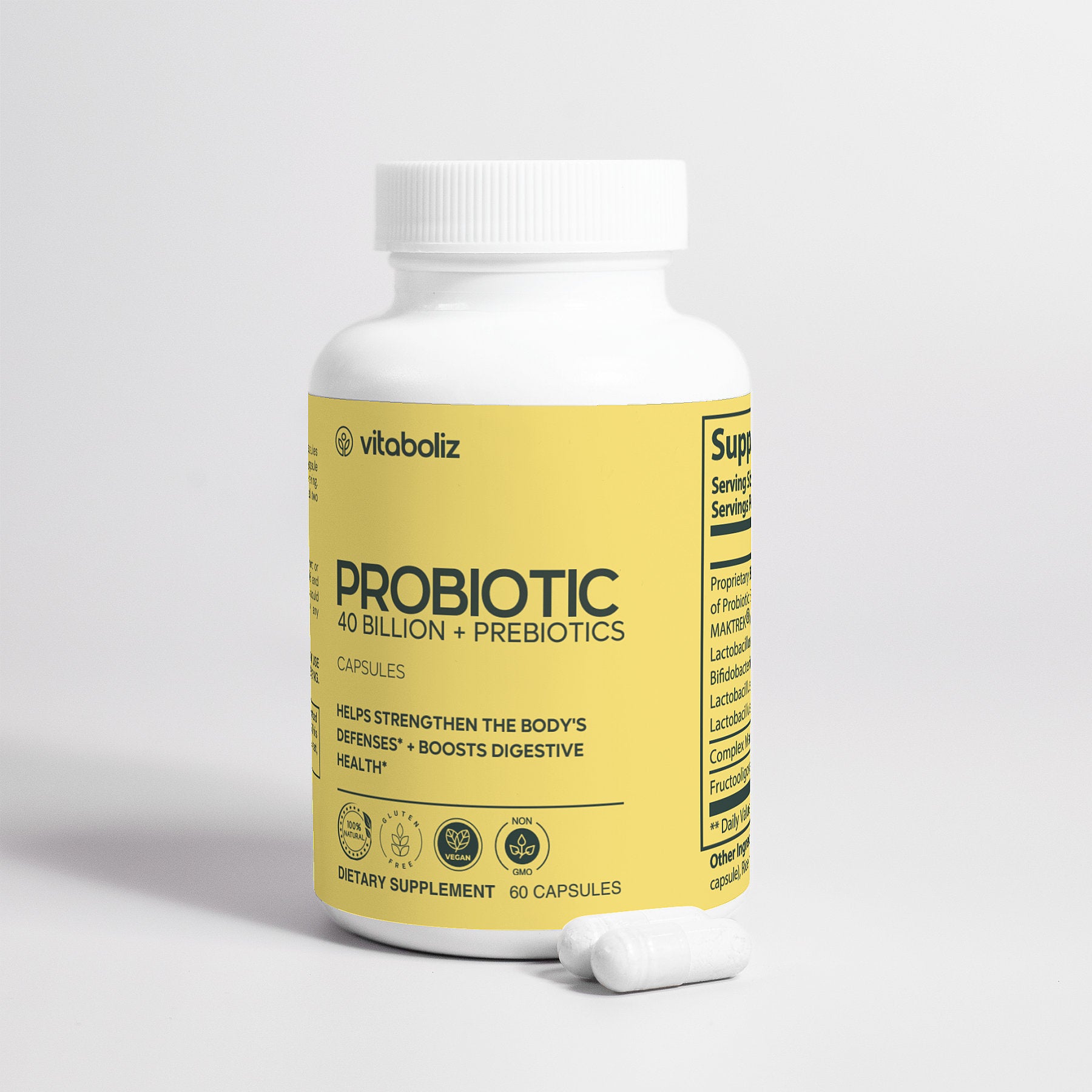 Probiotic 40 Billion with Prebiotics