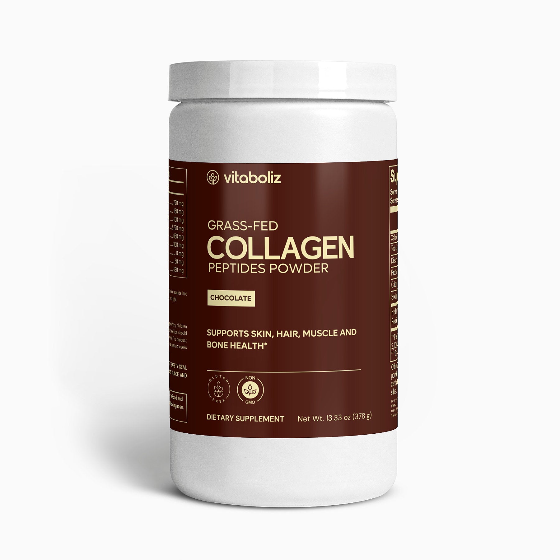 Grass-Fed Collagen Peptides Powder (Chocolate)