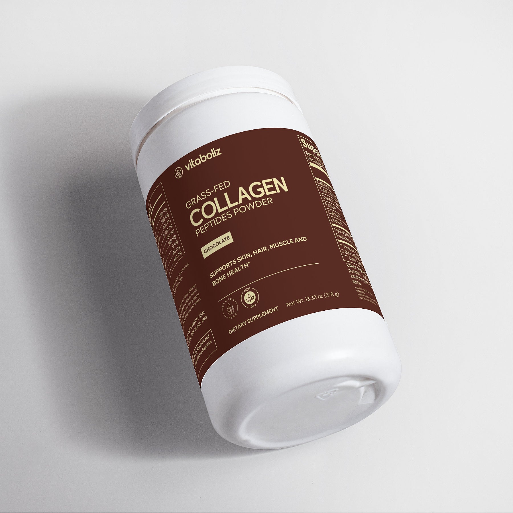Grass-Fed Collagen Peptides Powder (Chocolate)