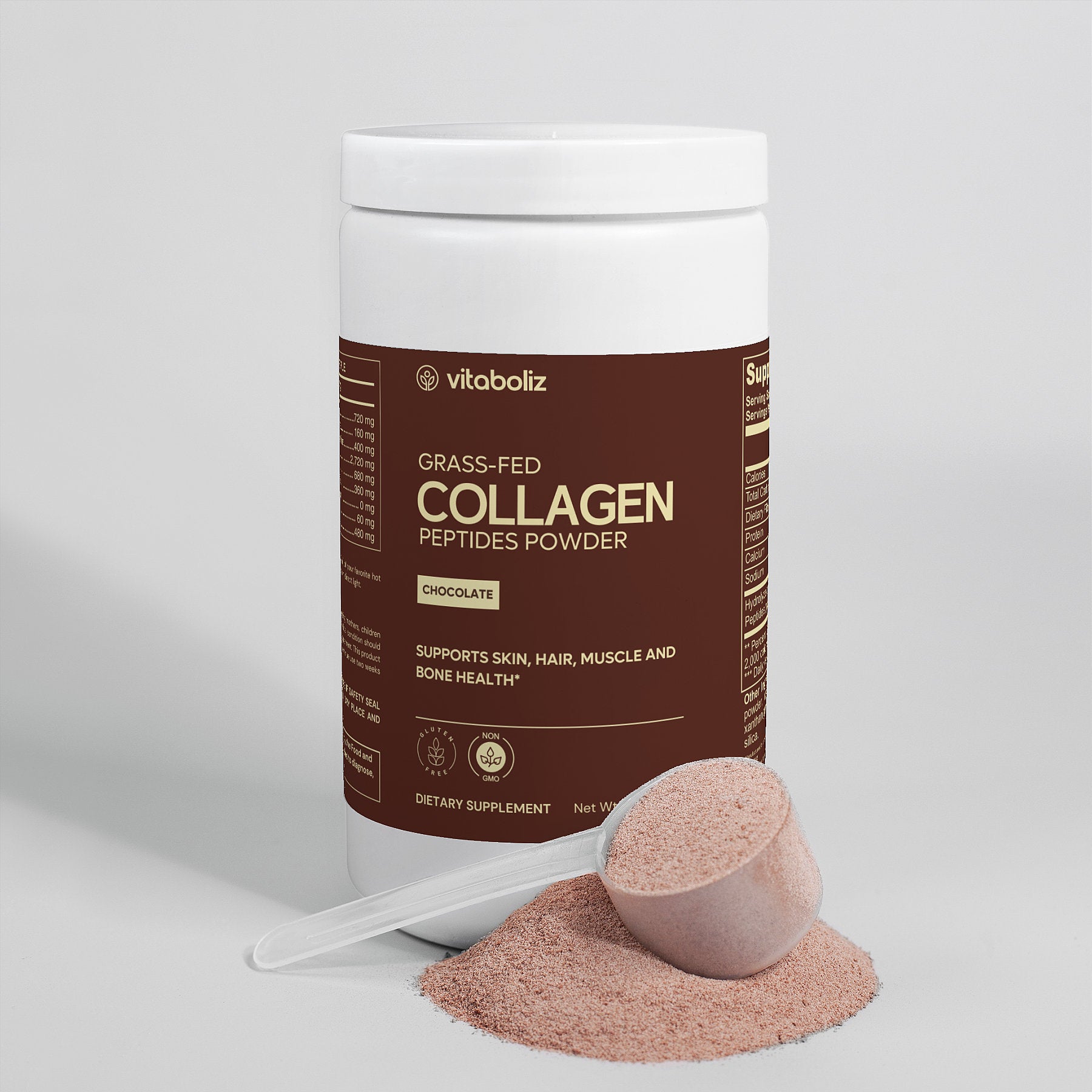 Grass-Fed Collagen Peptides Powder (Chocolate)